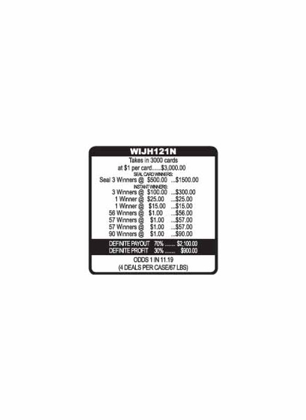 Wild Jokers Seal 5W $1 3@$500 $1B 30% 3000