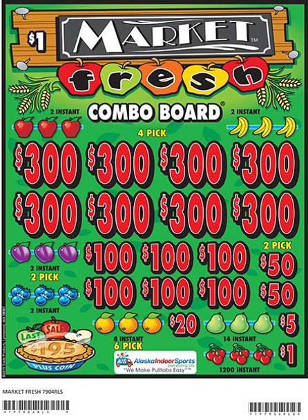 Market Fresh Coin-Pick Board 5W $1 8@$300 $1B 25% 6480