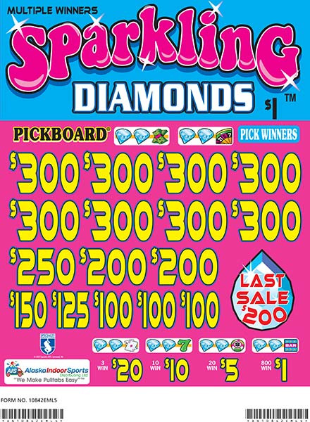 Sparkling Diamonds Embedded PK 3W $1 8@$300 $1B 21% 6200 LS