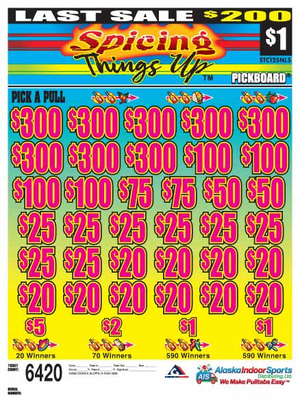 Spicing Things Up PK 5W $1 8@$300 $1B 21% 6420 LS