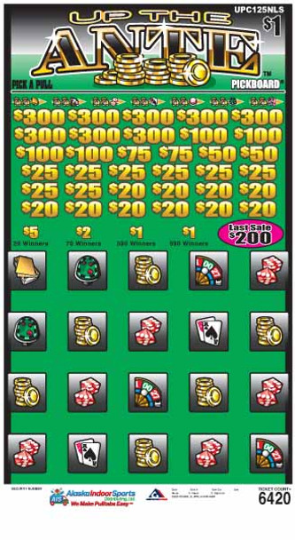 Up the Ante PK 5W $1 8@$300 $1B 21% 6420 LS