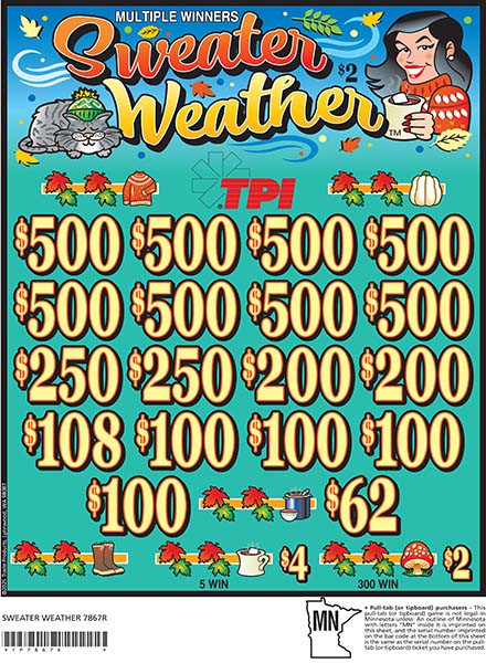 Sweater Weather 3W $2 8@$500 $2B 24% 3960