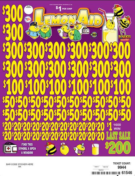Lemon Aid Big Pic Chip $1 14@$300 $1B 19% 9944 LS