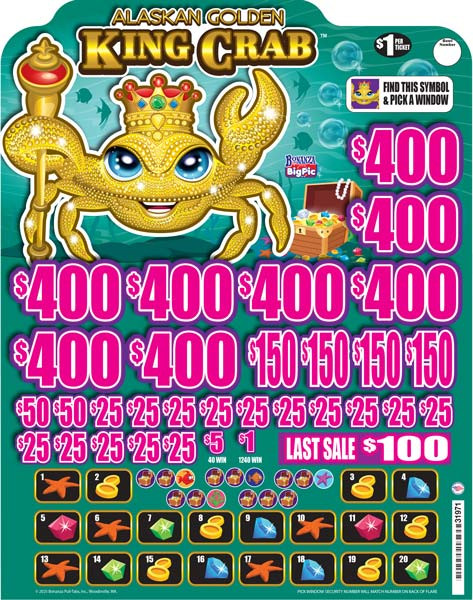 Alaskan Golden King Crab Big Pic 3W $1 8@$400 $1B 16% 6960 LS