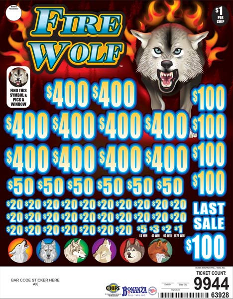 Fire Wolf Big Pic Chip $1 10@400 $1B 23% 9944 LS