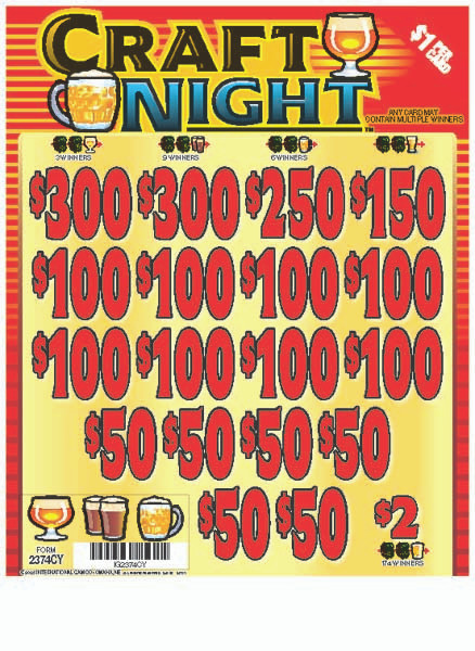 Craft Night 3W $1 6@$150 (2@$300) $2B 23% 3185