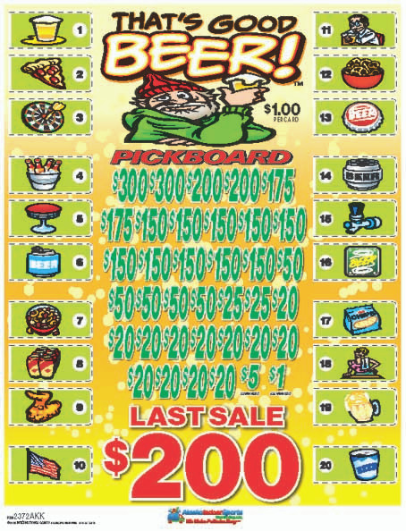 That's Good Beer! PK 3W $1 18@$150 (2@$300) $1B 19% 5292 LS