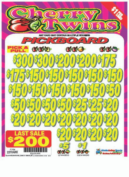 Cherry Twins PK 3W $1 18@$150 (2@$300) $1B 19% 5292 LS