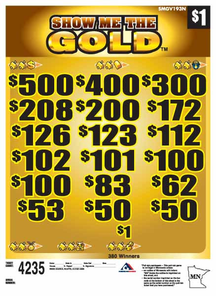 Show Me the Gold 3W $1 12@100 (5,4,3,2,1) $1B 24% 4235