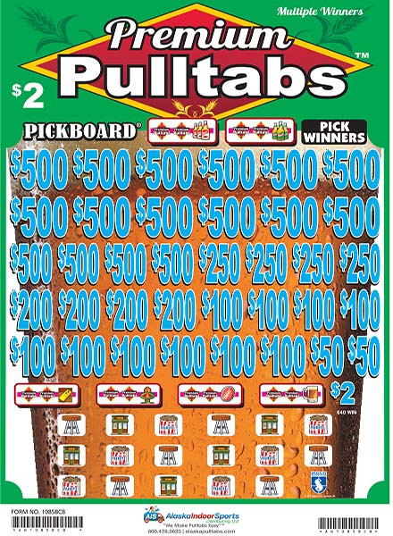 Premium Pulltabs Big PK 3W $2 16@$500 $2B 23% 7920