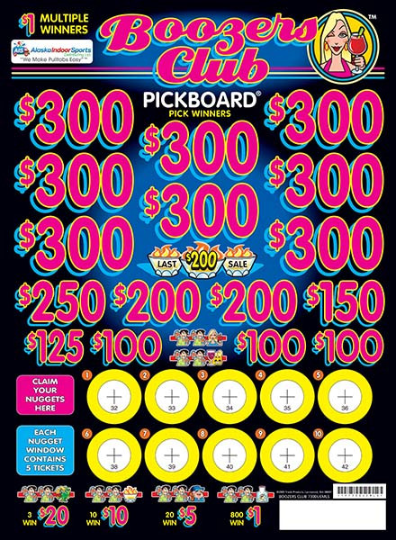 Boozers Club Embedded PK 3W $1 8@$300 $1B 21% 6200 LS