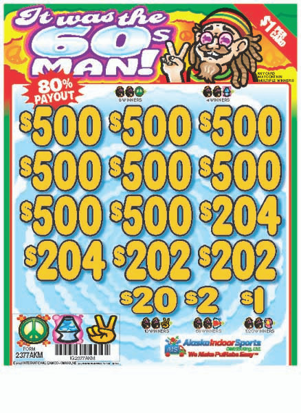 It was the 60's Man 3W $1 8@$500 $1B 19% 8036