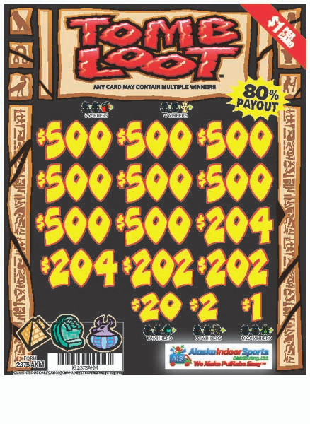 Tomb Loot 3W $1 8@$500 $1B 19% 8036