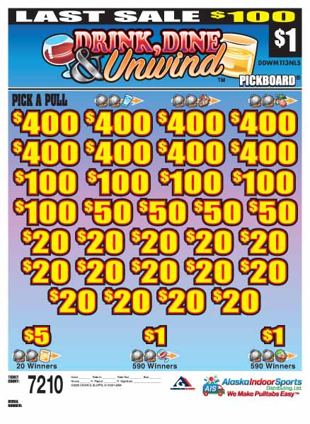 Drink Dine and Unwind PK 3W $1 8@$400 $1B 22% 7210 LS