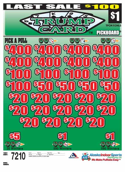Trump Card PK 3W $1 8@$400 $1B 22% 7210 LS