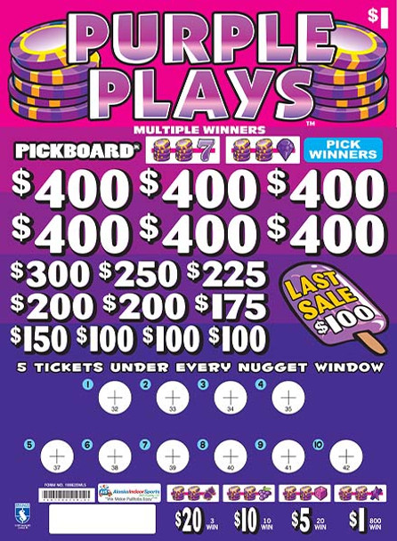 Purple Plays Embedded PK 3W $1 6@$400 $1B 23% 7000 LS