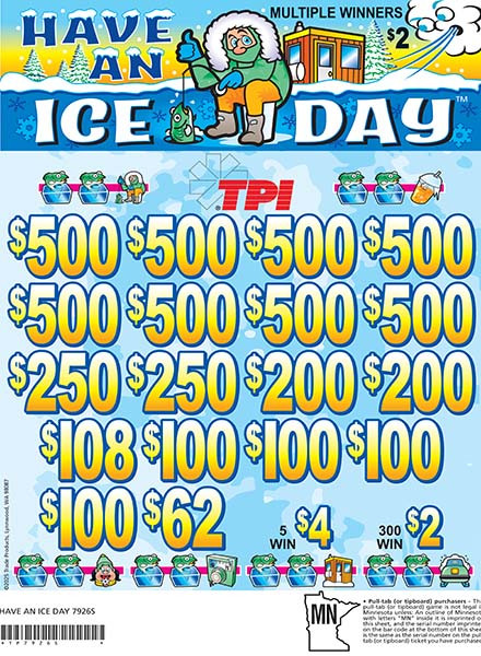 Have an Ice Day 3W $2 8@$500 $2B 24% 3960