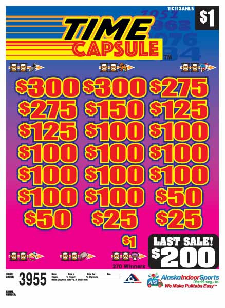 Time Capsule 3W $1 4@$250 (2@$300) $1B 20% 3955 LS