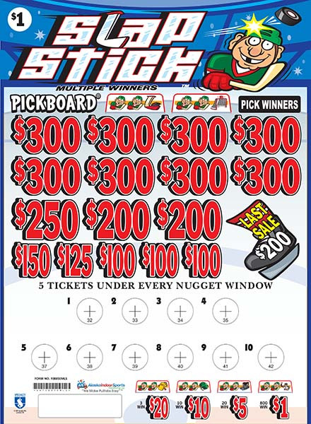 Slap Stick Embedded PK 3W $1 8@$300 $1B 21% 6200 LS
