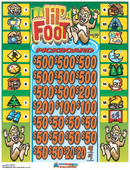 Lil' Foot PK 3W $1 8@$500 $1B 25% 8232