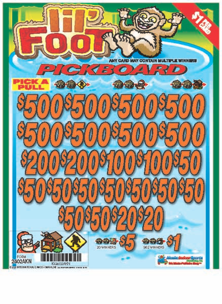 Lil' Foot PK 3W $1 8@$500 $1B 25% 8232