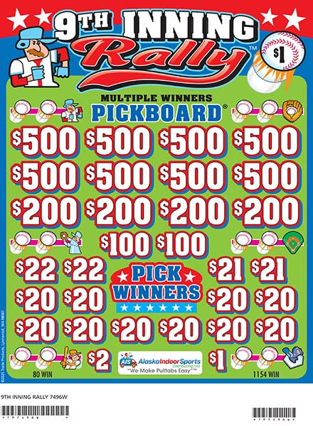 9th Inning Rally PK 3W $1 8@$500 $1B 18% 8000