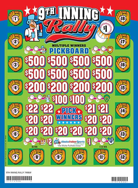 9th Inning Rally PK 3W $1 8@$500 $1B 18% 8000