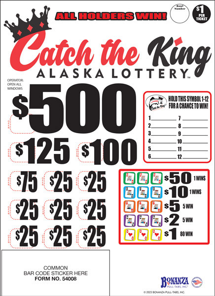 Catch the King Seal 5W $1 1@$500 $1B 28% 1624 All Holders Win