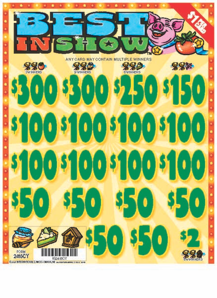 Best In Show 3W $1 6@$150 (2@$300) $2B 23% 3185