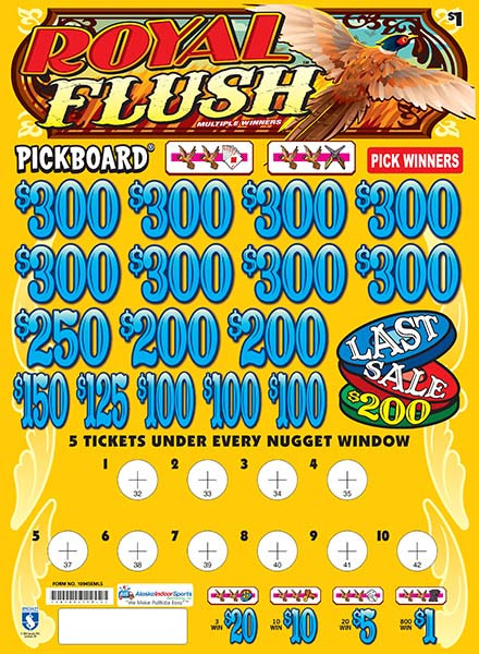 Royal Flush Embedded PK 3W $1 8@$300 $1B 21% 6200 LS