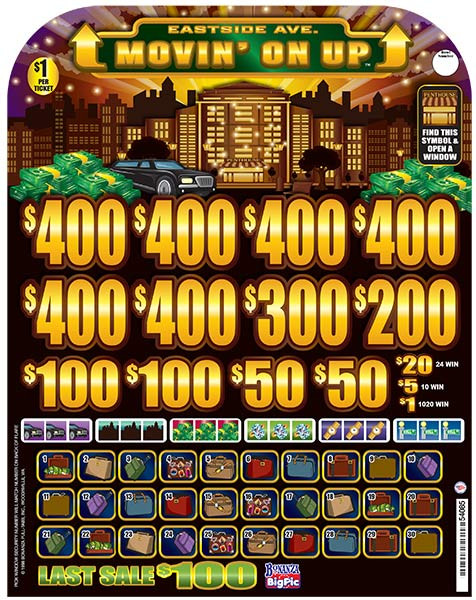 Movin' On Up Big Pic 5W $1 6@$400 $1B 20% 6048 LS