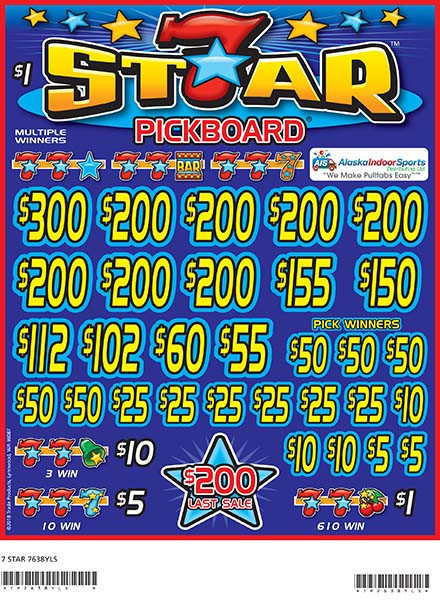 7 Star PK 3W $1 8@$200 (1@$300) $1B 19% 4480 LS