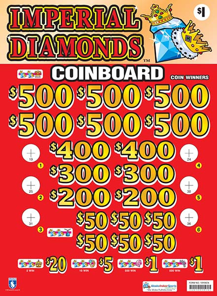 Imperial Diamonds Coinboard 3W $1 6@$500 $1B 24% 8280