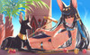 PREORDINE+ CHIUSO 06/2024 Original Illustration by Rurudo PVC 1/7 Short Break of Anubis 13 cm