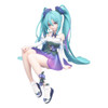 (Scatola Molto Danneggiata) Hatsune Miku Noodle Stopper PVC Statue Miku Flower Fairy Morning Glory 14 cm