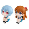 PREORDINE+ CHIUSO 09/2024 Evangelion: 3.0+1.0 Thrice Upon a Time Look Up PVC Statue Rei Ayanami & Shikinami Asuka Langley 11 cm (with gift) (H)