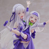 SU ORDINAZIONE Re:Zero Starting Life in Another World PVC Statue 1/7 Emilia & Childhood Emilia 24 cm