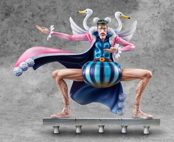 SU ORDINAZIONE One Piece P.O.P PVC Statue Playback Memories Mr. 2 Bon Clay 23 cm