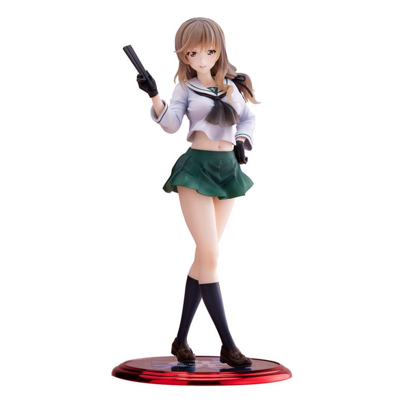 SU ORDINAZIONE Oarai Girls High PVC Statue 1/7 Chiyo Shimada 25 cm