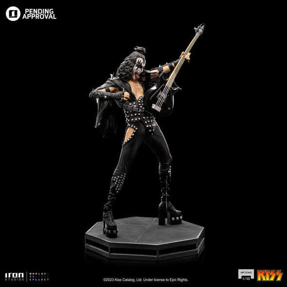 PREORDINE+ 12/2024 Kiss Art Scale Statue 1/10 Gene Simons Limited Edtition 26 cm