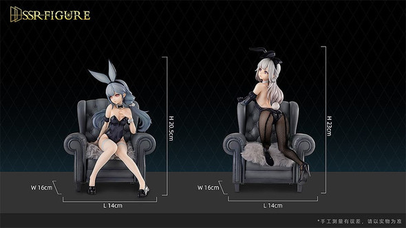 PREORDINE+ 08/2024 Original Character SSR PVC Statuen 1/7 Yi Ren Guan - House of Unhumans Jin Hua: Bunny Ver. + Qiao Er Combinatorial 23 cm