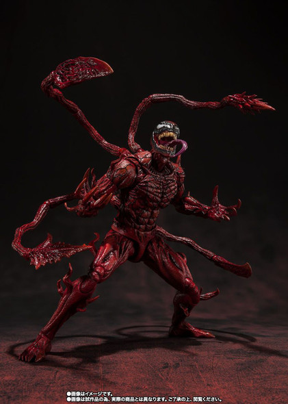 SU ORDINAZIONE Venom: Let There Be Carnage S.H. Figuarts Action Figure Carnage 21 cm