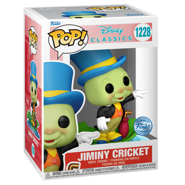 PREORDINE CHIUSO Disney: Funko Pop! - Pinocchio - Jiminy On Leaf (Vinyl Figure 1228)