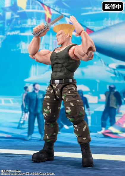 PREORDINE+ 08/2024 Street Fighter S.H. Figuarts Action Figure Guile -Outfit 2- 16 cm