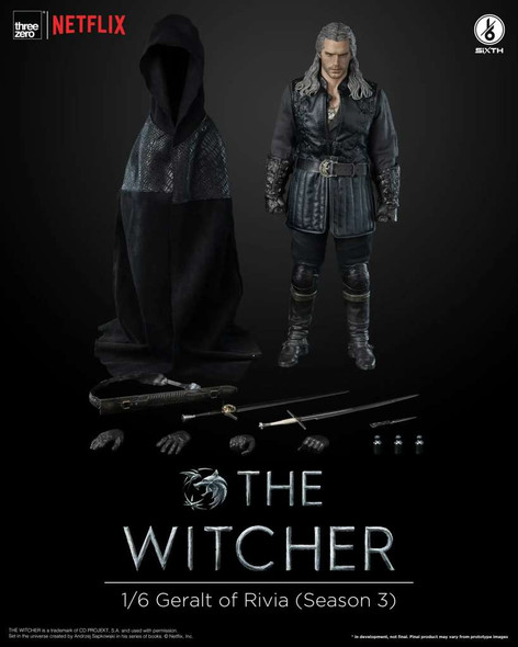PREORDINE+ 09/2024 The Witcher Season 3 Action Figure 1/6 Geralt of Rivia 31 cm (PREORDINE NON CANCELLABILE)