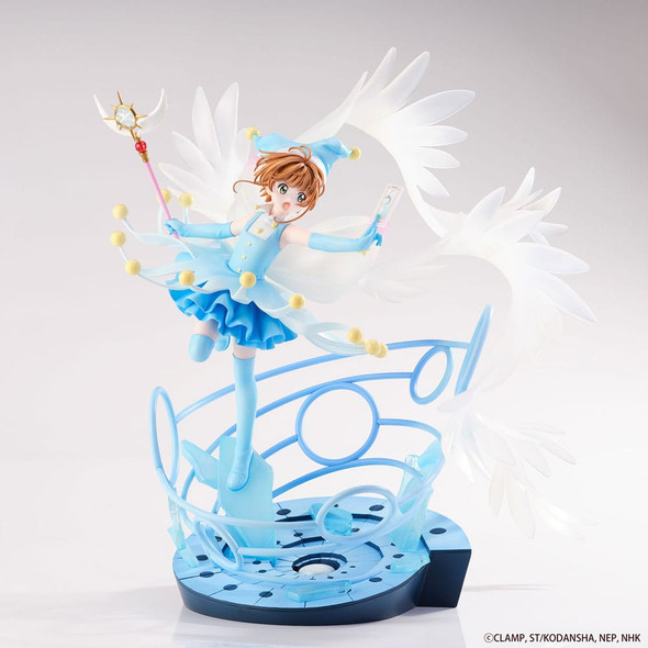 SU ORDINAZIONE Cardcaptor Sakura PVC Statue 1/7 Sakura Kinomoto Battle Costume Water Ver. 36 cm