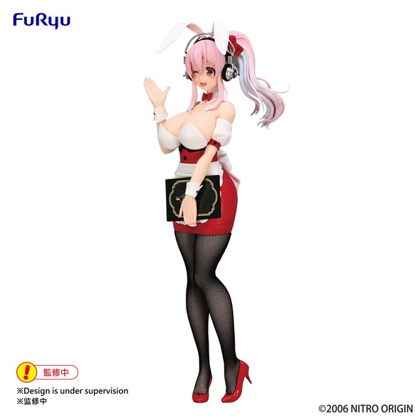 PREORDINE+ CHIUSO 09/2024 Super Sonico BiCute Bunnies PVC Statue Super Sonico Waitress Ver. 28 cm (H)