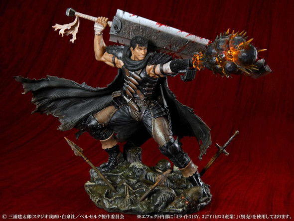 PREORDINE+  02/2025 Berserk PVC Statue 1/7 Guts Black Swordsman Ver. 26 cm