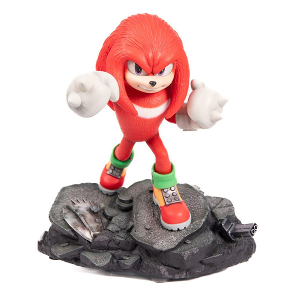 PREORDINE 03/2025 Sonic the Hedgehog 2 Statue Knuckles Standoff 30 cm  (PREORDINE NON CANCELLABILE)