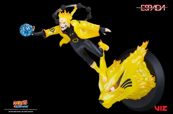 PREORDINE 03/2025 Naruto Shippuden - Naruto & Kurama Wall Statue  (PREORDINE NON CANCELLABILE)